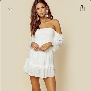 blue life leksha dress white (planet blue)